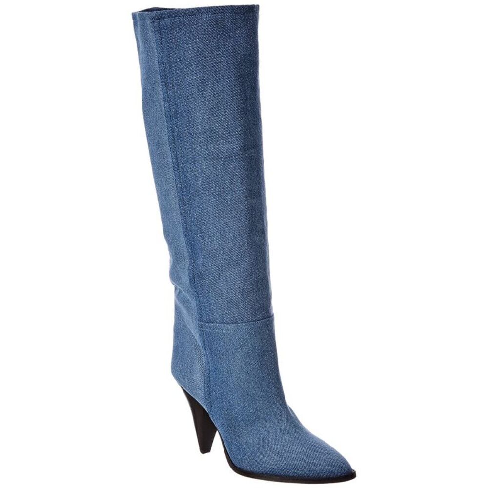 Isabel Marant Denim Knee-High Boot, Blue